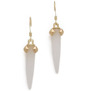 Rose Pierre White Sand Castle Earrings